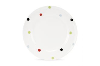 Spode Baking Days - White with Multi-coloured Spots Salad/Dessert Plate 8"