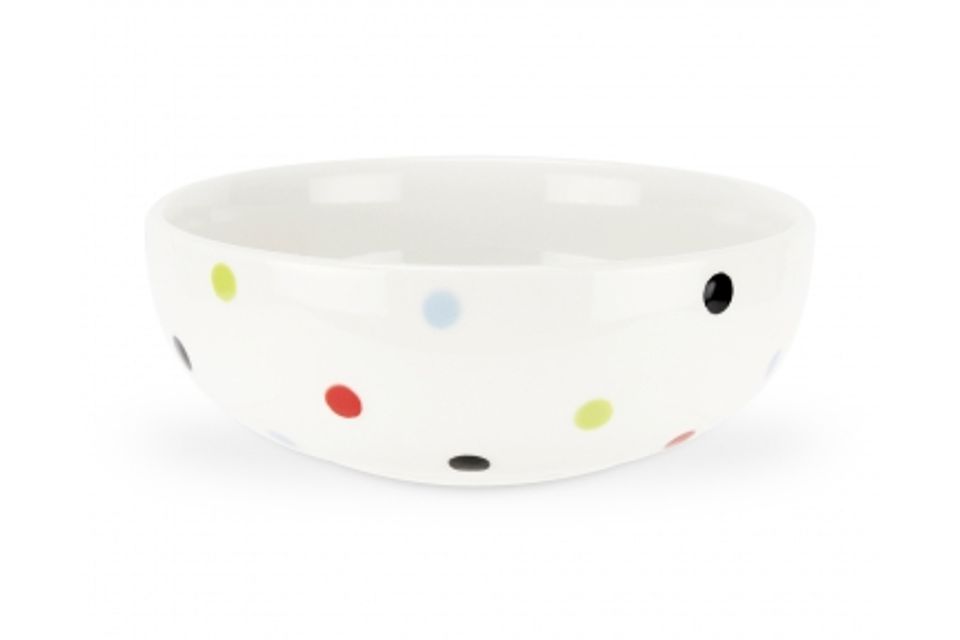Spode Baking Days - White with Multi-coloured Spots Soup / Cereal Bowl 7"