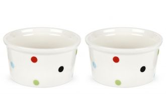 Sell Spode Baking Days - White with Multi-coloured Spots Ramekin Single 4"