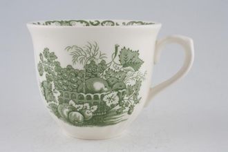 Johnson Brothers Fruit Basket - Green Teacup Ribbed at bottom 3 1/2" x 2 7/8"