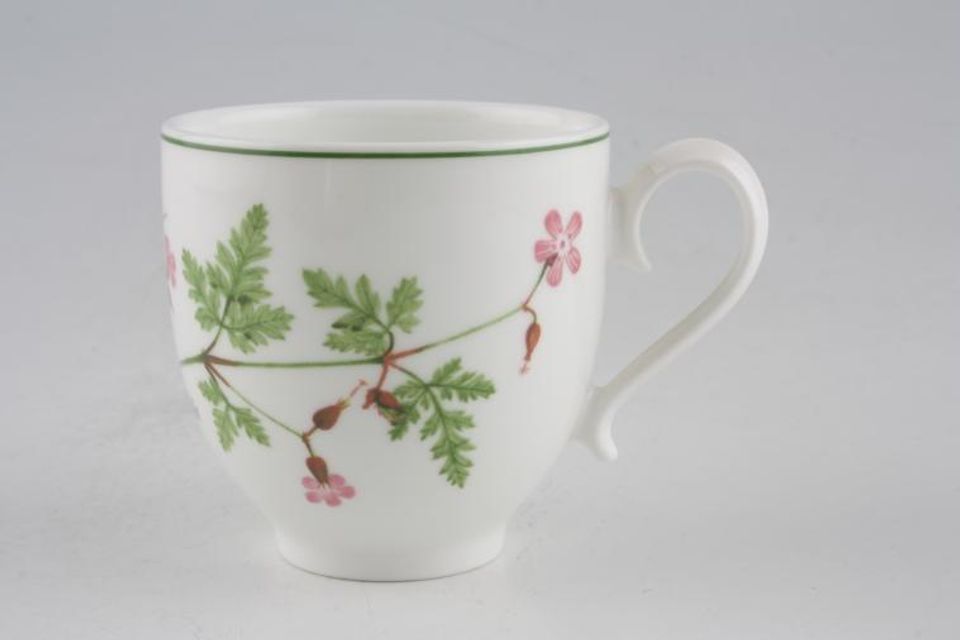 Portmeirion Welsh Wild Flowers Coffee Cup Herb Robert 2 3/8" x 2 5/8"