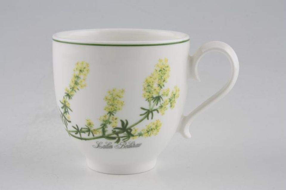 Portmeirion Welsh Wild Flowers Coffee Cup Ladies Bedstraw 2 3/8" x 2 5/8"