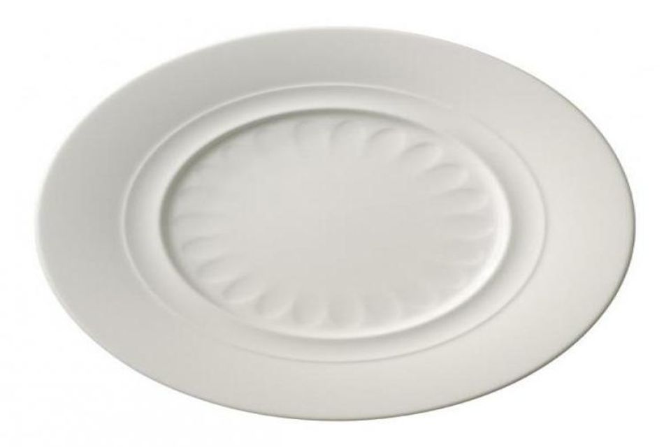 Villeroy & Boch Farmhouse Touch Breakfast / Lunch Plate White Relief 9 1/8"