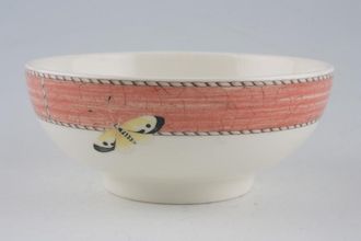 Sell Wedgwood Sarah's Garden - Cream and Terracota Soup / Cereal Bowl Terracota- Yellow Butterfly on outside. 5 1/2"