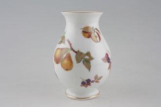 Royal Worcester Evesham - Gold Edge Vase 'Chloe' 6"