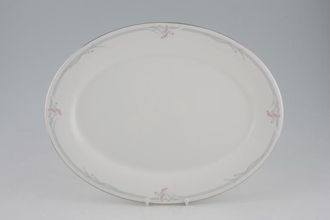 Royal Doulton Carnation Oval Platter NO inner silver line 13 1/2"