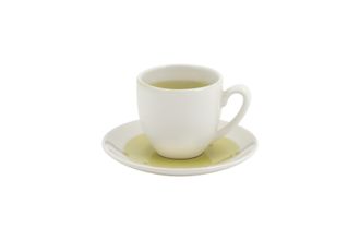 Casa Alegre Blur Coffee Cup & Saucer Green - Saucer 11.5cm 6.5cm x 6.5cm, 80ml