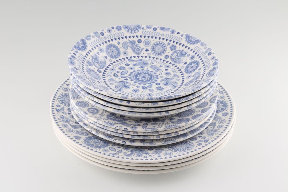 Churchill Penzance 12 Piece Set 4 x 27cm dinner plates, 4 x 21cm side plates & 4 x 20cm bowls