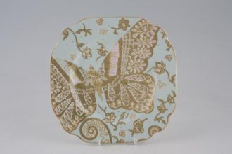 Royal Albert My Favourite Things - Zandra Rhodes Salad/Dessert Plate Accent - Square - Pale Blue/Green 7 3/4"