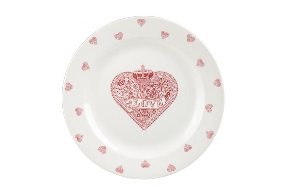 Churchill Made with Love Dinner Plate Single heart pattern 26cm