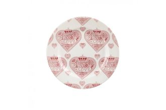 Churchill Made with Love Salad/Dessert Plate Repeat Heart pattern 20cm