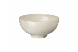 Denby Linen Rice Bowl cream inner and outer 5"