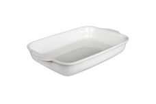 Denby Linen Oven Dish 1.7l, Oblong, Eared, Cream inside and out 14 1/8" x 8 3/8" thumb 2
