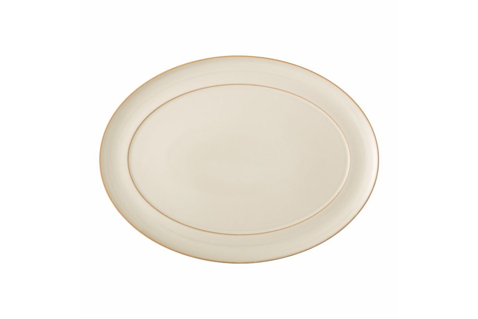 Denby Linen Oval Platter 37cm