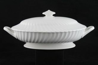 Sell Minton White Fife Vegetable Tureen with Lid Oval - No Backstamp 10 1/2"