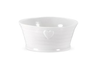 Sophie Conran for Portmeirion White Bowl Embossed Heart Bowl 12cm