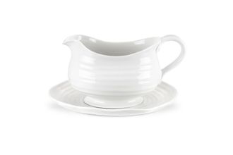 Sophie Conran for Portmeirion White Sauce Boat and Stand 0.55l