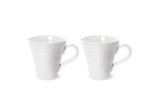 Sophie Conran for Portmeirion White Mug Set Gift Boxed Set of 2 0.35l