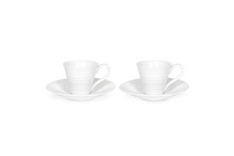 Sell Sophie Conran for Portmeirion White Espresso Cup & Saucer Gift Boxed Set of 2 0.08l
