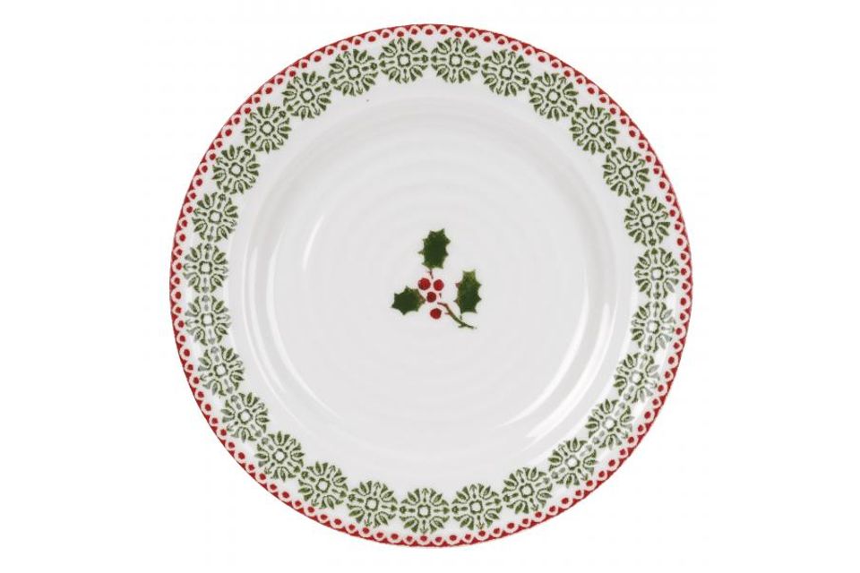 Sophie Conran for Portmeirion Christmas Salad/Dessert Plate Snowflake 8"