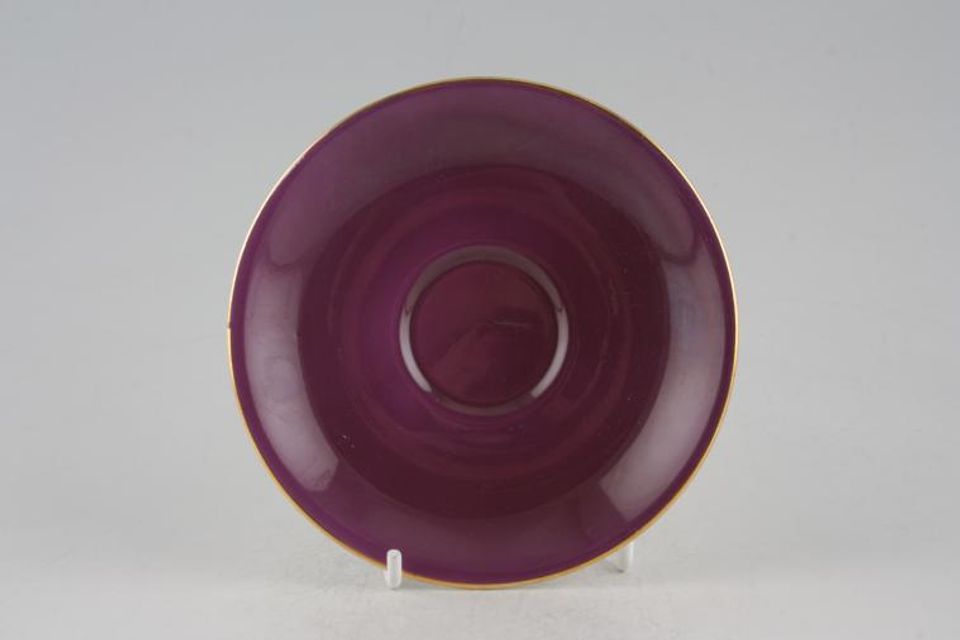 Royal Albert Gaiety Coffee Saucer Purple 4 7/8"