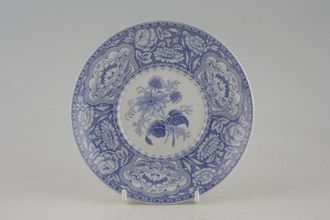 Spode Blue Room Collection Tea Saucer Floral - 2 3/4" well for straight sided cup  5 3/4"