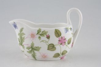 Queens Country Meadow Cream Jug Oval shape - also for use with Strawberry basket 1/4pt
