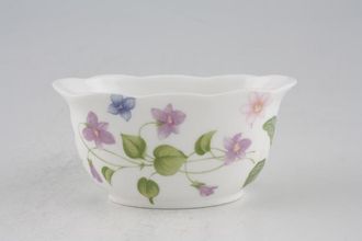 Queens Country Meadow Sugar Bowl - Open Oval shape - also for use with Strawberry Basket 4" x 2 1/2"