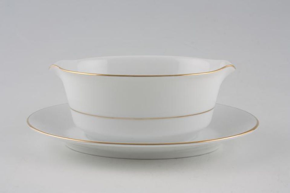 Noritake Regency Gold Sauce Boat and Stand Fixed