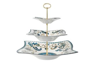 Sell Villeroy & Boch Samarah Turquoise 3 Tier Cake Stand