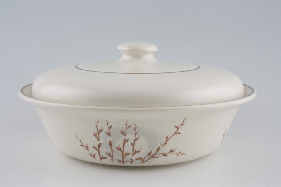 Johnson Brothers Misty Vegetable Tureen with Lid Round - No Handles 