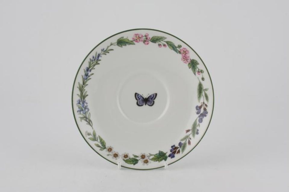 Royal Worcester Worcester Herbs Soup Cup Saucer Same as Breakfast saucer 6 1/2"