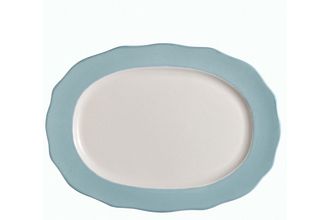 Sell Jamie Oliver for Churchill Fluted Blue Oval Plate Blue