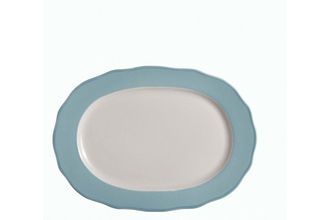 Sell Jamie Oliver for Churchill Fluted Blue Oval Plate Blue