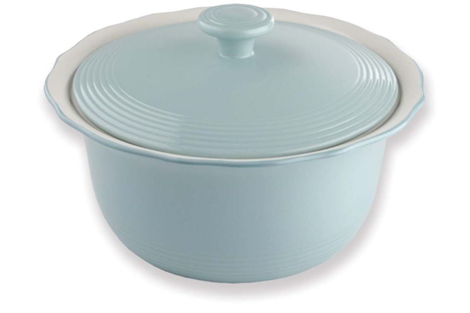Jamie Oliver for Churchill Fluted Blue Casserole Dish + Lid