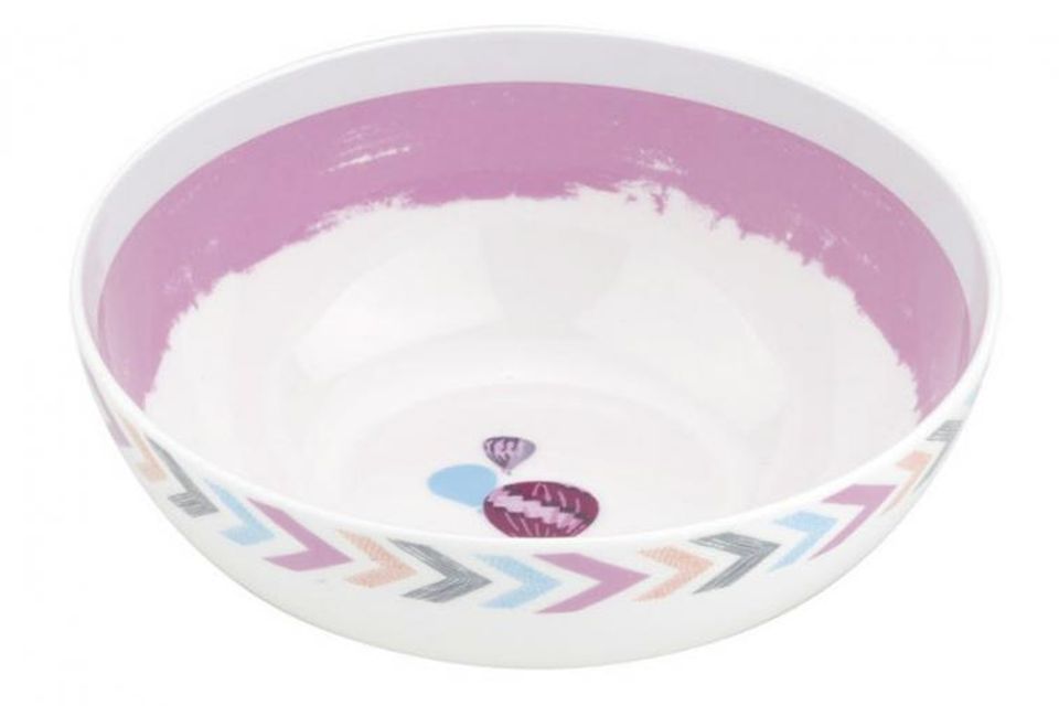 Royal Worcester Up Up & Away Soup / Cereal Bowl Pink Inside