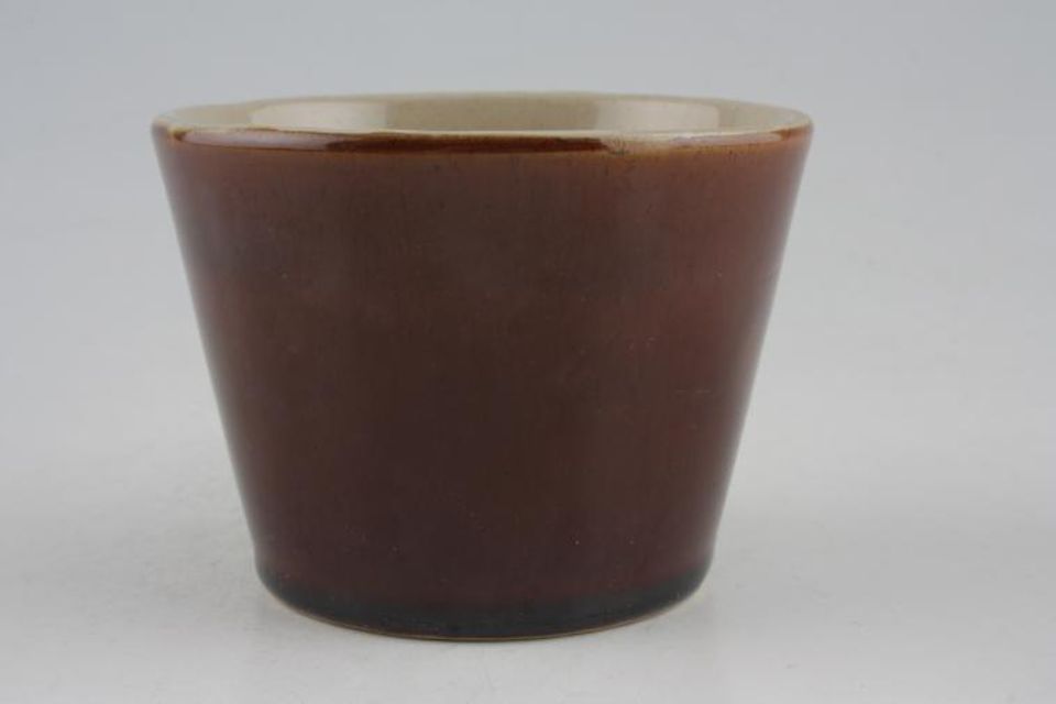Denby Brown Bourne Sugar Bowl - Open (Tea) Round - open- tapered  3 3/4" x 2 3/4"