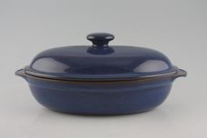 Denby Imperial Blue Casserole Dish + Lid Oval 12 3/4" x 8" thumb 1