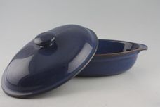 Denby Imperial Blue Casserole Dish + Lid Oval 12 3/4" x 8" thumb 2