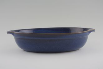 Sell Denby Imperial Blue Serving Dish Oval, Eared, All Blue 12 7/8" x 8"