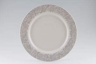Denby Monsoon Lucille Silver Dinner Plate 11 1/8"