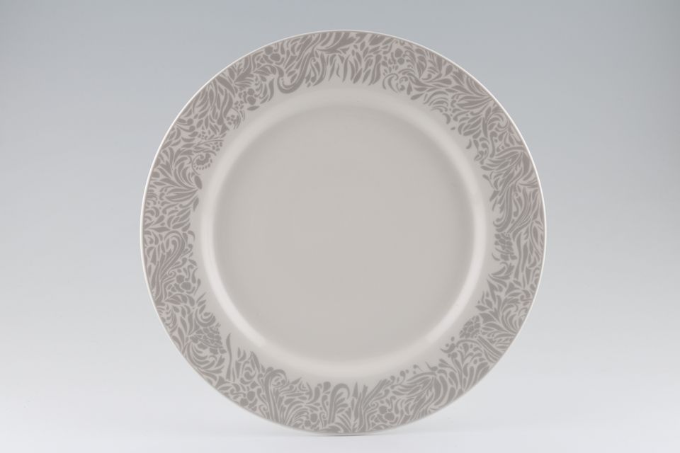 Denby Monsoon Lucille Silver Dinner Plate 11 1/8"