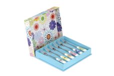 Portmeirion Crazy Daisy Pastry Fork Set Set of 6 - May not be boxed thumb 1