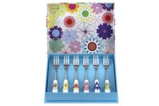 Portmeirion Crazy Daisy Pastry Fork Set Set of 6 - May not be boxed thumb 2