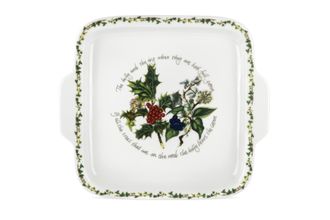 Sell Portmeirion The Holly and The Ivy Serving Dish Square Dessert Dish, Handled 32cm x 28cm