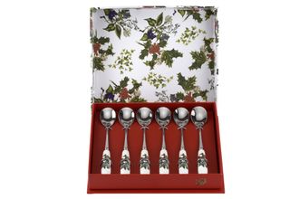 Portmeirion The Holly and The Ivy Tea Spoon Set Set of 6