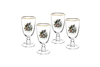 Portmeirion The Holly and The Ivy Goblet Set Set of 4