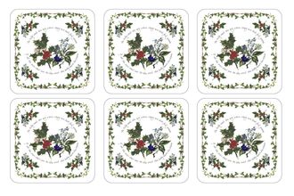 Portmeirion The Holly and The Ivy Coaster Set of 6
