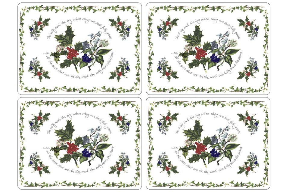 Portmeirion The Holly and The Ivy Placemat Set of 4