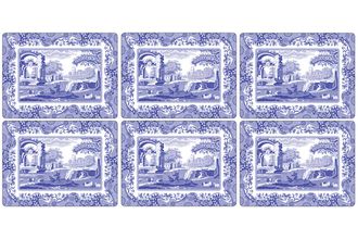 Spode Blue Italian Placemats - Set of 6 8 3/4" x 7 3/4"